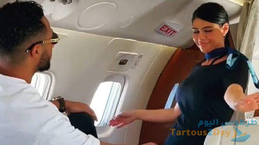فيديو محمد رمضان و مضيفة الطيران يشعلان مواقع التواصل