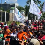 Demo Buruh Depan Gedung DPR, Jalan Arah Palmerah Ditutup
